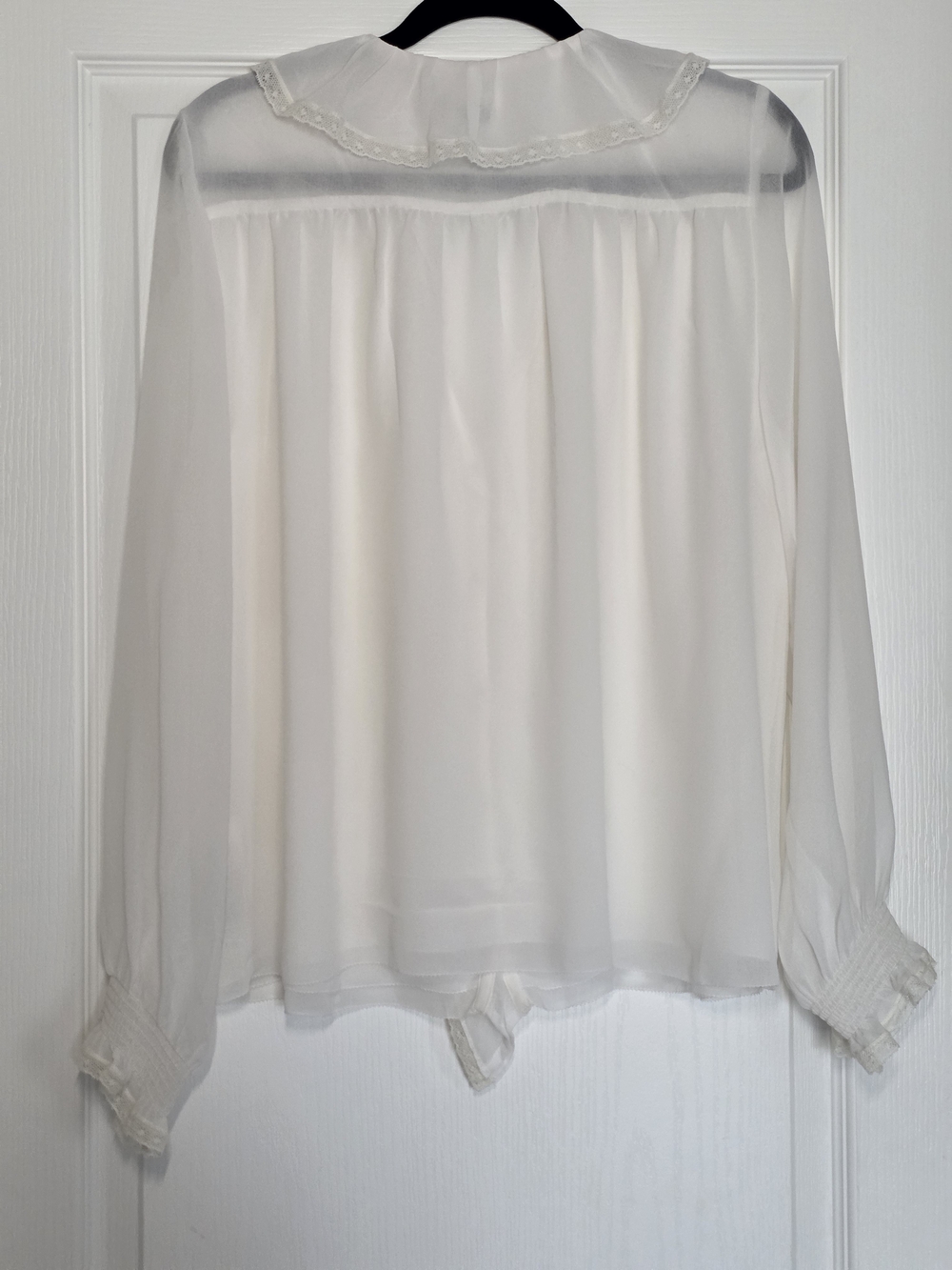 NWOT Aritzia Wilfred Eden Blouse - Light Birch Size M - Picture 5 of 10